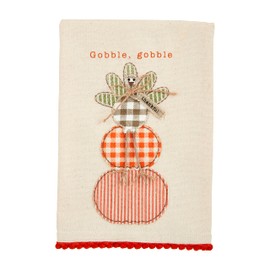 Mud Pie Thanksgiving Hand Towel, Gobble Gobble, 21" x 14"