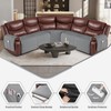KinCam Waterproof Sectional Couch Covers, Oversized Recliner Sofa Covers for