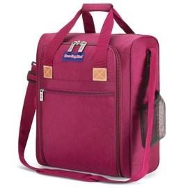 17X13X8 Inches JetBlus Airlines Personal Item Under Seat Duffel Bag Suitable for Major Airlines Including Spirit, Jetblue, Frontier, and American - Duffel Bag Design (Pink)
