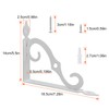 Acrux7 4 Pack Shelf Brackets 7.5X5.5 inch Thicken Iron Corner