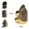 Sewing Thimbles, 4PCS Metal Thimbles for Sewing, Durable Finger Protector