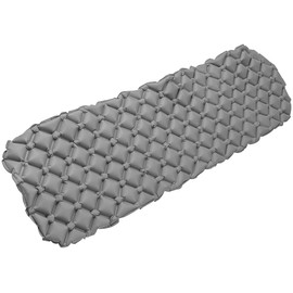 Semptec Urban Survival Technology Sleeping Mat Air Mattress: Ultralight Outdoor Air Mattress with Bag, Quick Inflate, Grey (Flat Lightweight Sleeping Bag)