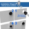 BOZXYE 6 Pcs Cabinet Locks with Keys, 5/8" Cam Locks