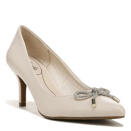 LifeStride Womens Sevyn Glitz Pump, Almond, 7 US
