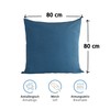 Komfortec 100% cotton cushion covers, set of 2, 80 x