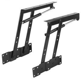 1 Pair Folding Lift and Up Hinges, Heavy Duty Lift Up Hydraulic Hinge for Home Mechanism Hardware Coffee Table Furniture Lifting Tool, by GENHAKON.