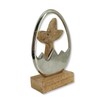 Wooden and Metal Easter Decoration Wood and Metal Easter Bunny