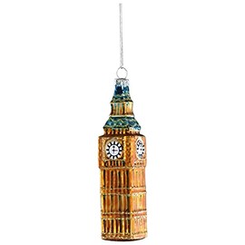 Festive Gold Glass Big Ben 13cm