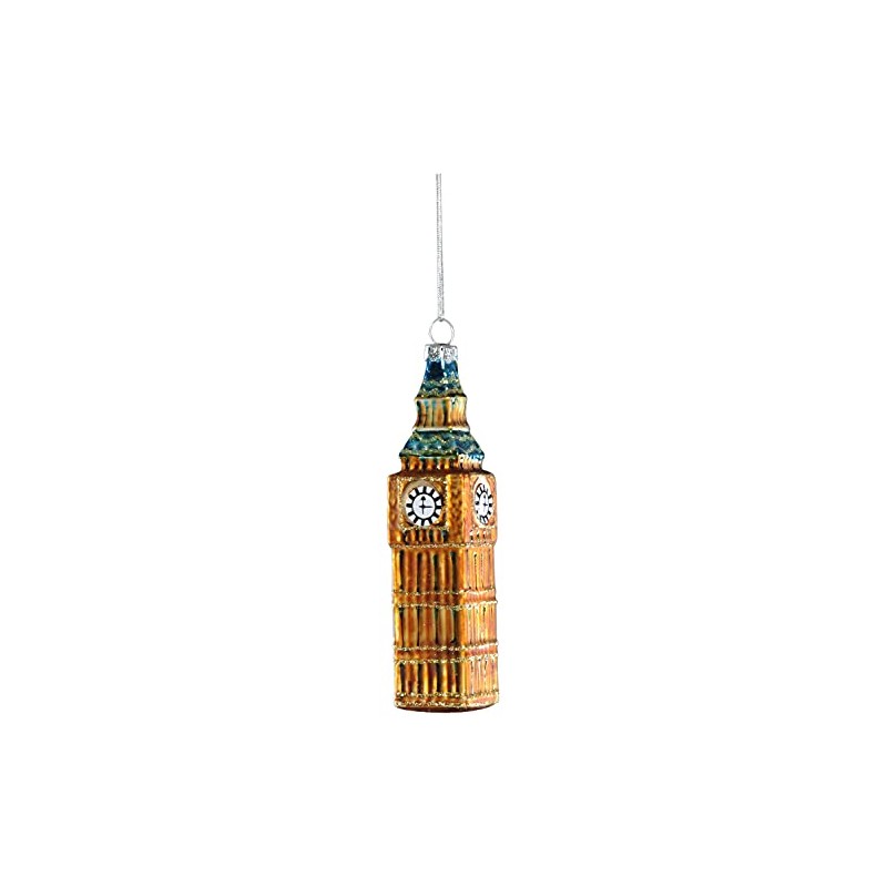 Festive Gold Glass Big Ben 13cm