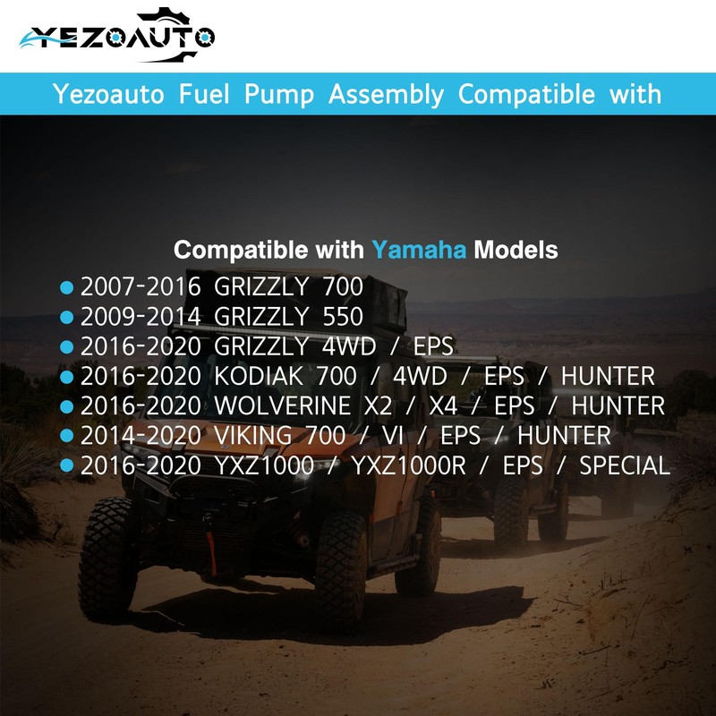 Fuel Pump Module Assembly Compatible with Yamaha Grizzly 700 07-16