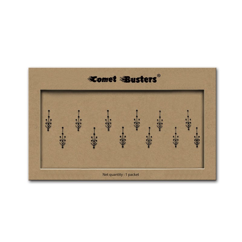 Comet Busters Black Designer Bindis