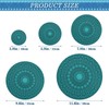 Teal Mandala Bowl Covers Reusable 5 Pieces Cloth Bowl Covers