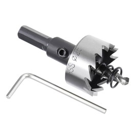 Kozelo 1pcs Hole Saw - [26mm] HSS (High Speed Steel) Drill Bit Hole Cutter for Stainless Steel Aluminum Metal Wood Plastic Use, Triangular Shank