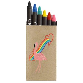 Azeeda 'Proud flamingo ' Coloured Crayon Set (CY00023258)