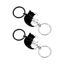 Acpetdr Couple Gifts Cute Keychains for Boyfriend Girlfriend Day Gifts for HimHer Best Friend Couple Keychains for Wife Husband Cat Lover Boyfriend Couple Gifts Stuff