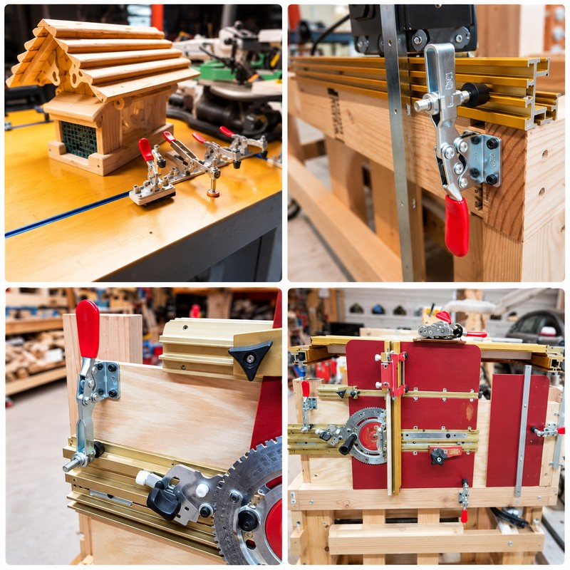 GH-201A Horizontal Toggle Clamps for Woodworking – U-Shaped Bar Quick-Release