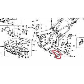 HONDA ATC250R TRX250R ATC TRX 250R ENGINE MOUNTING BOLT 10x140, 96400-10140-00