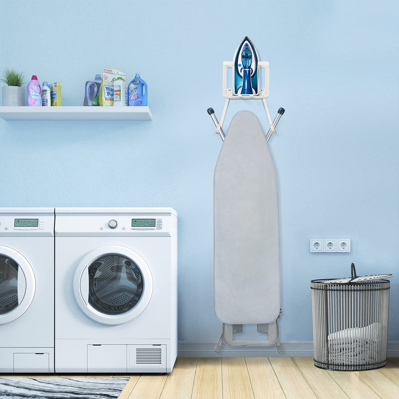 ORLESS Over The Door/Wall Mount Ironing Board Hanger, Laundry Room