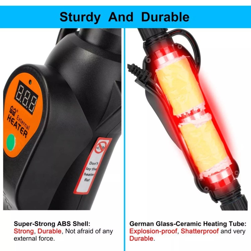 DaToo Aquarium External Heater in-Line Fish Tank External Heater 300W