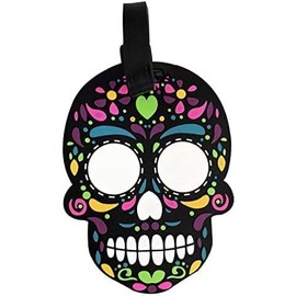 BY MEXICO Dúo de Identificadores para Maleta Calavera Chumbalaca y Diablito Judelio, Etiquetas de Equipaje en PVC Resistente, Tarjeta para Datos de Contacto, Accesorios para Viaje, Paquete de 2 Piezas