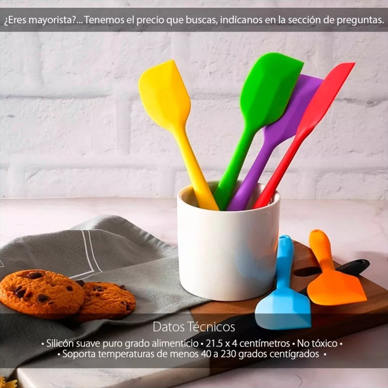 Mercader Digital Miserable De Silicón Cocina Repostería 21.5cm Pala Espátula