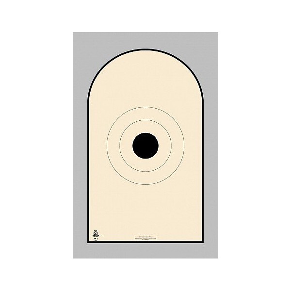 AP-1 Modified Bianchi Cup Target with 4" Solid Black Center