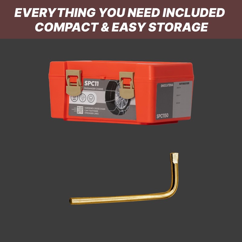 Snow Chains for Car Tires, Tire Chains for Pickups, SUVs,
