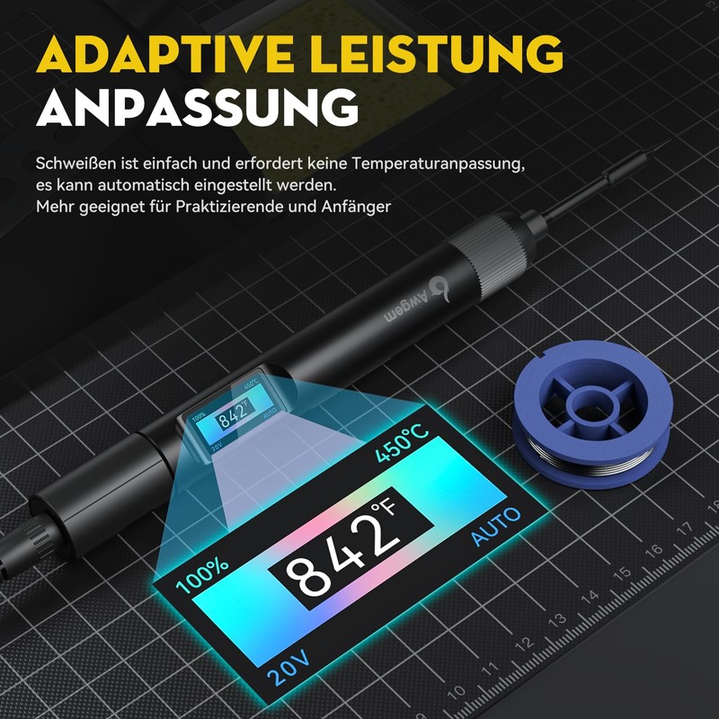 Awgem USB-C Soldering Iron - 100W High Performance Soldering Iron