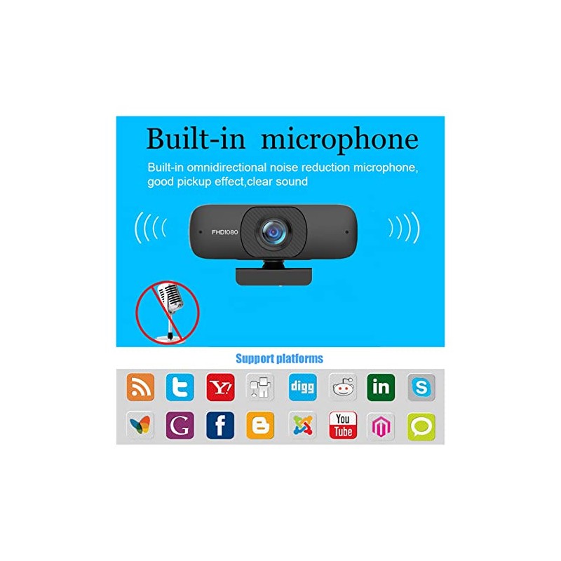 Web Camera USB Autofocus Webcam 1080P HD Web Camera with