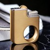 HOCERAA Creative Ring Buckle Lighter, Metal Grinding Wheel, Retro Open