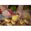 Kuhn Rikon Original Swiss Translucent Peeler Set, 4-Inch, Red/Green/Yellow