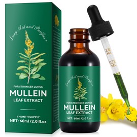 Mullein Leaf Extract, Mullein Extract, Natural Cleansing, Vegetarian Healthy Lifestyle 60 ml