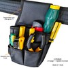 Small Tool Pouches for Belt, 6-Pocket Electrician Tool Holster with
