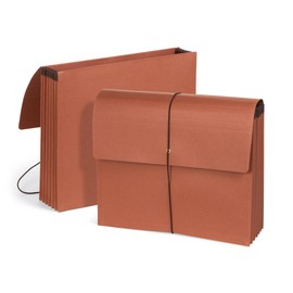 Blue Summit Accordion File Wallet with Flap and Cord Closure, Letter Size, 5.25” Expansion – 10 Pack