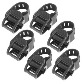 Morisho Rod Holder Keeper Fishing Rod Clip Rod Hanger Car Boat Ceiling Suspension Belt Band Pipe Bar Pole Rod Rubber 6-Piece Set