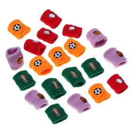 Sosoport 20pcs Athletic Sweatband Kids Wristbands Exercise Sweatbands Exercise Wristbands Football Wristbands Riding Wristband for Kids Fake Crow Absorb Sweat Wrist Band Fitness