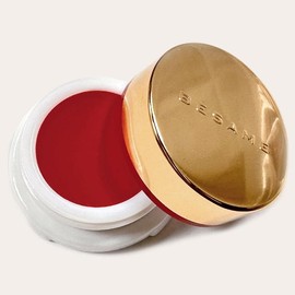Besame Cosmetics | Crimson Cream Rouge - 1938 | Cream Blush for Cheeks + Lips with Long Wearing Matte Finish | 2-in-1 Lip and Cheek Tint