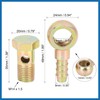 A ABSOPRO 2 Sets 14mm Diameter Banjo Hose Barb Bolt