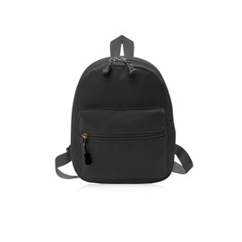 WisePoint Cute Backpack, Lightweight Backpack Small Backpack for Women and Girls, Mini Backpack Purse with Zippers (black)