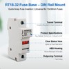 Baomain RT18-32 Fuse Holder Base with 10x1A Ceramic Fuses (10x38mm)