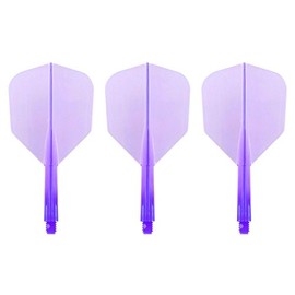 Condor Zero Stress Flight System - Small Clear Purple - Dart Flights Short