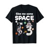 Outer Space Astronaut Planets Three Year Old 3rd Birthday T-Shirt
