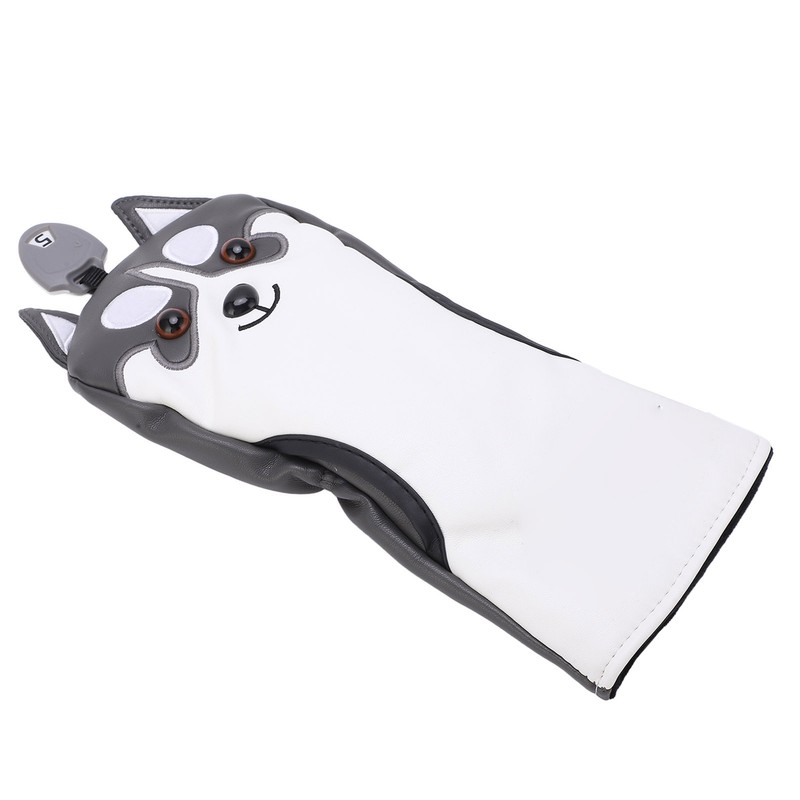 Dog Shaped Golf Wood Head Covers Waterproof Sunscreen PU Club