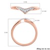 TJC White Diamond Wishbone Ring for Women Size U with