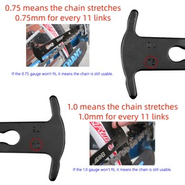 Bike Chain Breaker Tool Set, Bike Breaker Main Chain Pliers Chain Checker Wear Indicator for 1-12 Speed Road MTB Bikes (Chain Breaker Set)