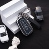 Flensent Key Fob Cover with Keychain for Toyota Highlander RAV4