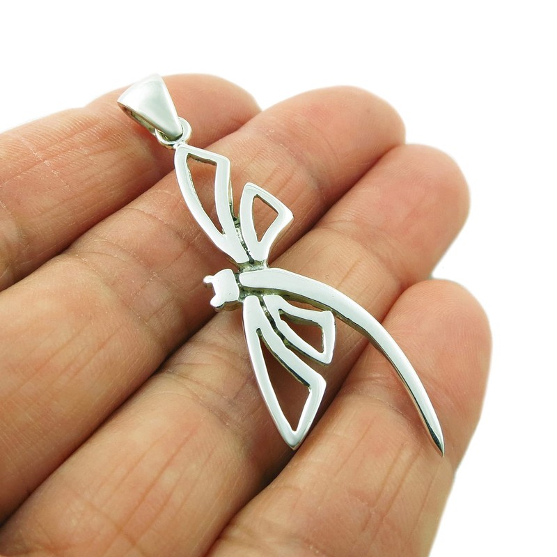 The Mexican Collection Sterling Silver Dragonfly Pendant Jewellery