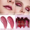 evpct eevpct 2Pcs Mauve Red & Wine Red Matte to