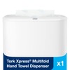 Tork Xpress Paper Towel Dispenser, White, H2/H23 Multifold Compatible, Compact