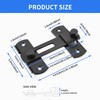 Lpraer 2 Pack 4 Inch Flip Latch Stainless Steel Gate